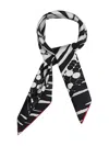 Pierre-louis Mascia Geometric-pattern Scarf In Black