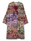 Pierre-louis Mascia Geometric-pattern Wool Coat In Multi