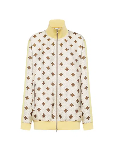Pierre-louis Mascia Geometric Print Jacket In Neutral