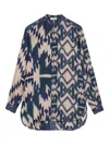 Pierre-louis Mascia Geometric-print Shirt In Blue