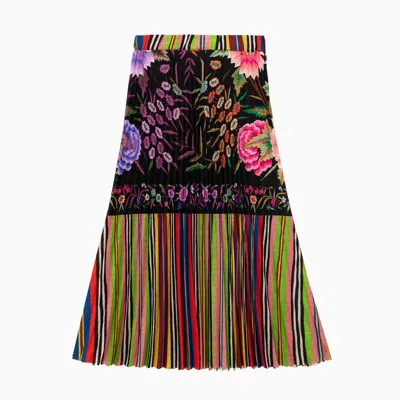 Pierre-louis Mascia Pierre Louis Mascia Godet Skirt In Multicolor