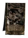 Pierre-louis Mascia Grahic-print Scarf In Brown