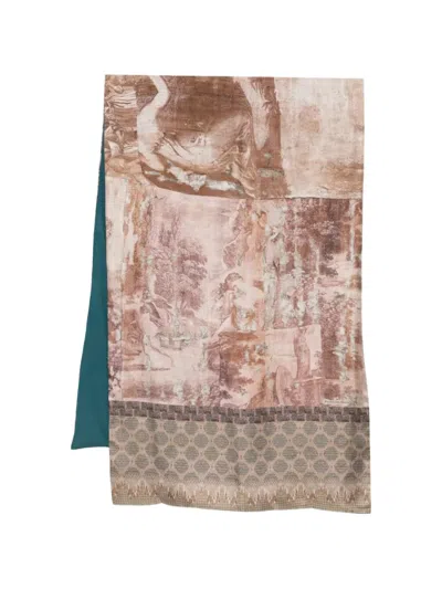 Pierre-louis Mascia Silk Scarf 65x190cm In Neutral