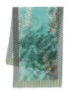 Pierre-louis Mascia Graphic-print Scarf In Grün