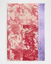 Pierre-louis Mascia Hawn Silk Scarf In 514452 102 30 Red And Purple