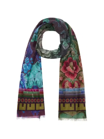 Pierre-louis Mascia Hawnbci Floral-print Scarf In Multi