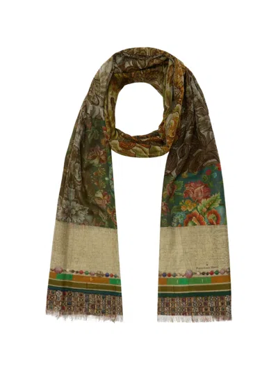 Pierre-louis Mascia Hawnbci Printed Scarf In Brown