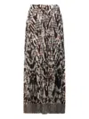 Pierre-louis Mascia Houndstooth-pattern Maxi Skirt In Multi
