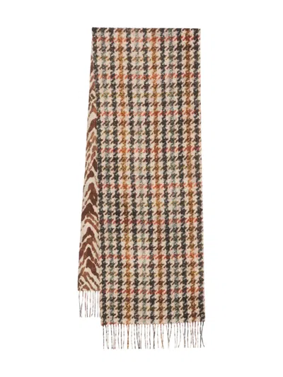PIERRE-LOUIS MASCIA HOUNDSTOOTH-PRINT SCARF