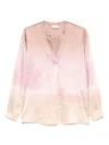 Pierre-louis Mascia Graphic-printed Top In Pink