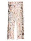 Pierre-louis Mascia Illustration-print Trousers In Neutral
