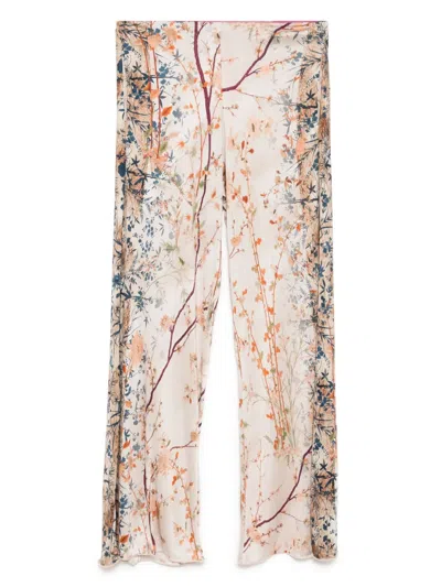 Pierre-louis Mascia Illustration-print Trousers In Neutral