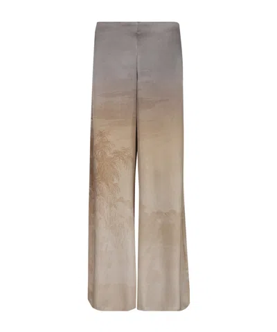 Pierre-louis Mascia Illustration-print Trousers In Multi