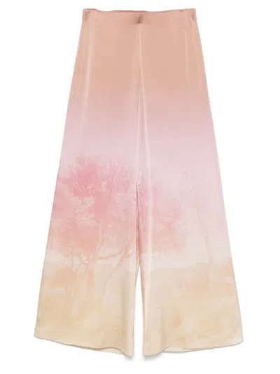 Pierre-louis Mascia Illustration-print Trousers In Pink