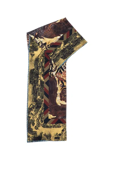 Pierre-louis Mascia Intricate Multicolour Scarf By