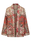 Pierre-louis Mascia Silk Jacket In Beige