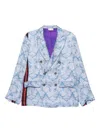 Pierre-louis Mascia Jackets Blue And Green In Multi