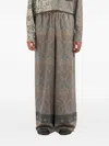 Pierre-louis Mascia K20164 Damask-print Trousers In Multi