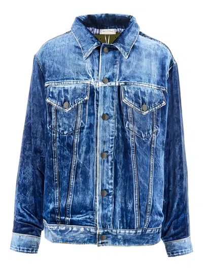 Pierre-louis Mascia Kankam Buttoned Jacket In Blue