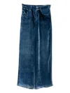Pierre-louis Mascia Denim Print Trousers In Blue