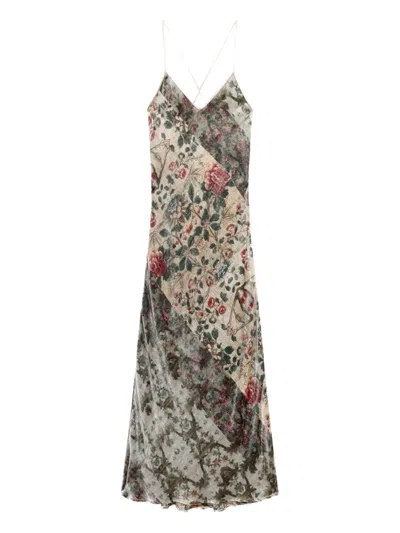 Pierre-louis Mascia Kanpur Floral-print Maxi Dress In Multi