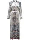 Pierre-louis Mascia Kanpur Maxi Dress In Grey