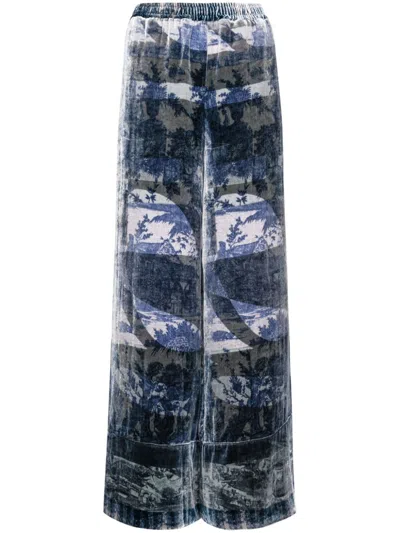 Pierre-louis Mascia Kanpur Trousers In Blue