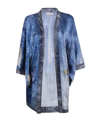 Pierre-louis Mascia Kimono-style Casual Jacket In Blue