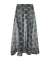 Pierre-louis Mascia Blue Organza Kobes Midi Skirt