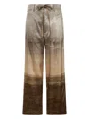 Pierre-louis Mascia Landscape-print Drawstring-waist Trousers In Multi