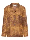 Pierre-louis Mascia Landscape-print Shirt In Brown