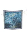 Pierre-louis Mascia Landscape-print Silk Scarf In Blue