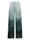 Pierre-louis Mascia Landscape-print Trousers In Green