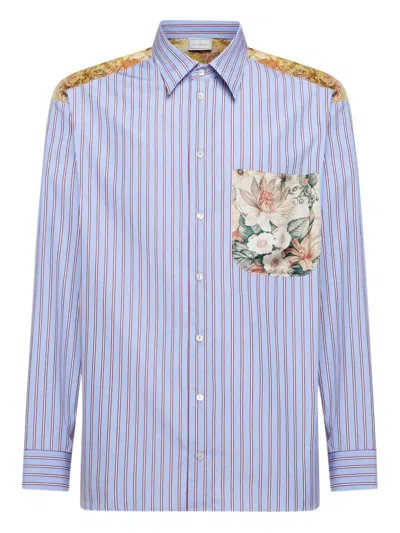 Pierre-louis Mascia Long-sleeve Shirt In Blue