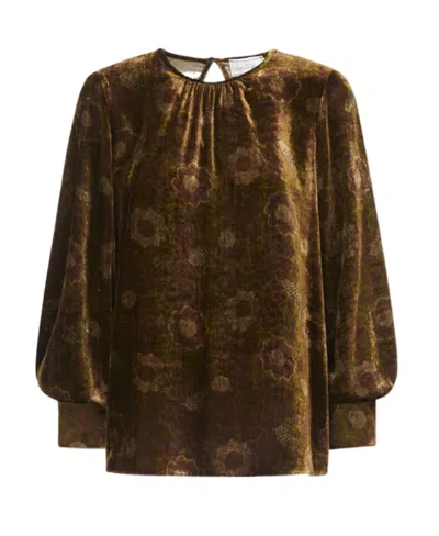 Pierre-louis Mascia Long-sleeved Jacket In Brown