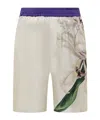 Pierre-louis Mascia Silk Shorts In Nude