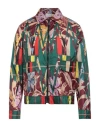 Pierre-louis Mascia Man Jacket Burgundy Size M Silk In Multi