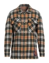 Pierre-louis Mascia Man Shirt Camel Size Xl Wool In Beige