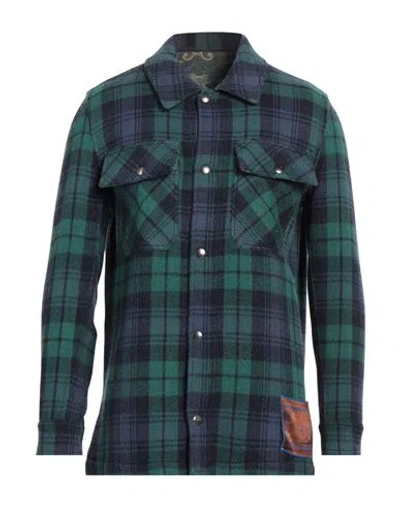 Pierre-louis Mascia Man Shirt Navy Blue Size Xl Wool