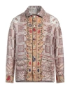 Pierre-louis Mascia Man Shirt Pink Size M Silk In Pink