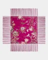 Pierre-louis Mascia Multi-color Patterned Silk Shawl In Multi Color
