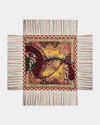 Pierre-louis Mascia Multi-color Patterned Silk Shawl