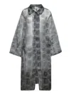 Pierre-louis Mascia Kobes Organza Blue Duster Coat