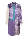 Pierre-louis Mascia Blue Purple Silk Duster