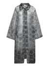 Pierre-louis Mascia Kobes Organza Blue Duster Coat