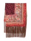 Pierre-louis Mascia Paisley-pattern Fringed Scarf In Multi