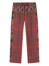Pierre-louis Mascia Paisley-patterned Drawstring Trousers In Red