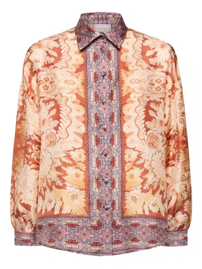 Pierre-louis Mascia Paisley-print Button-down Shirt In Yellow