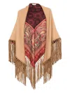 Pierre-louis Mascia Paisley-print Fringed Shawl In Brown