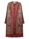Pierre-louis Mascia Paisley-print Panelled Coat In Multi